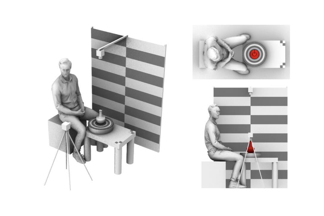 graphic of person sitting at table