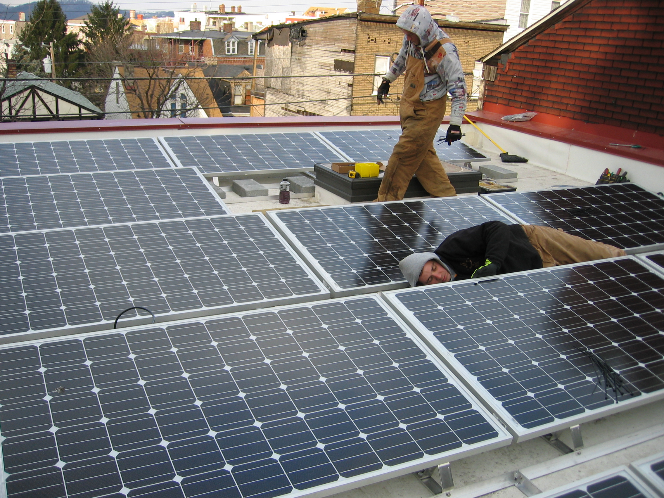 TAI+LEE Architects, New office, 3106 Brereton St, 2008. 3KWp photovoltaic array.