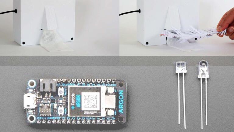 Above: Sneeze Love by Malika Khurana, Zhenfang Chen and Yang Bai. Below: Particle Argon