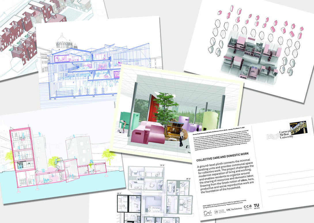 Design proposals for new typologies of collective living and resource conservation.