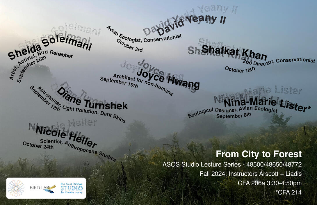 poster for "From City to Forest" lecture series