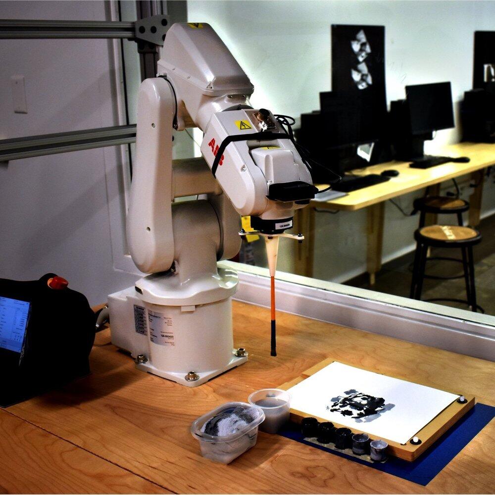 robotic arm painting