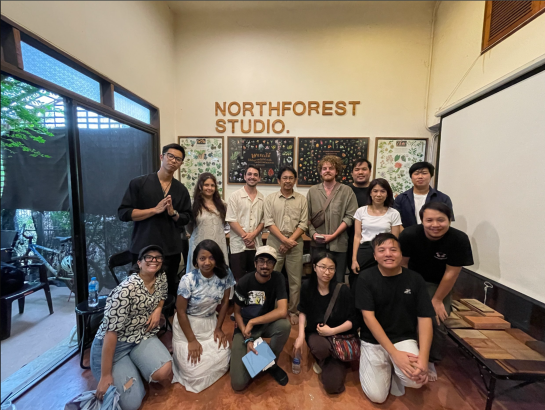 Students with Anjarn Junlaporn at Northforest Studio.