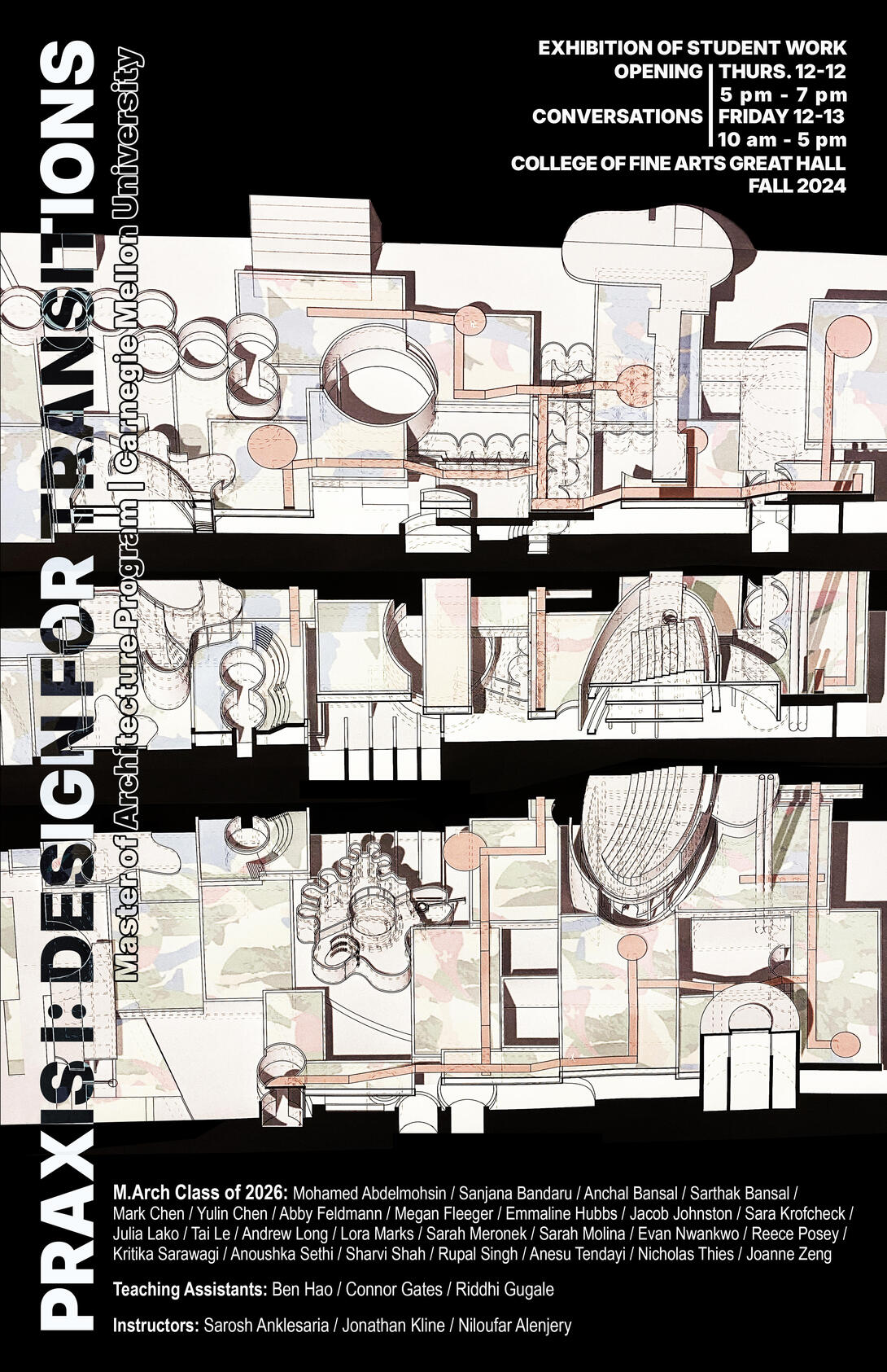 Praxis I M.Arch F24 Final Reviews poster